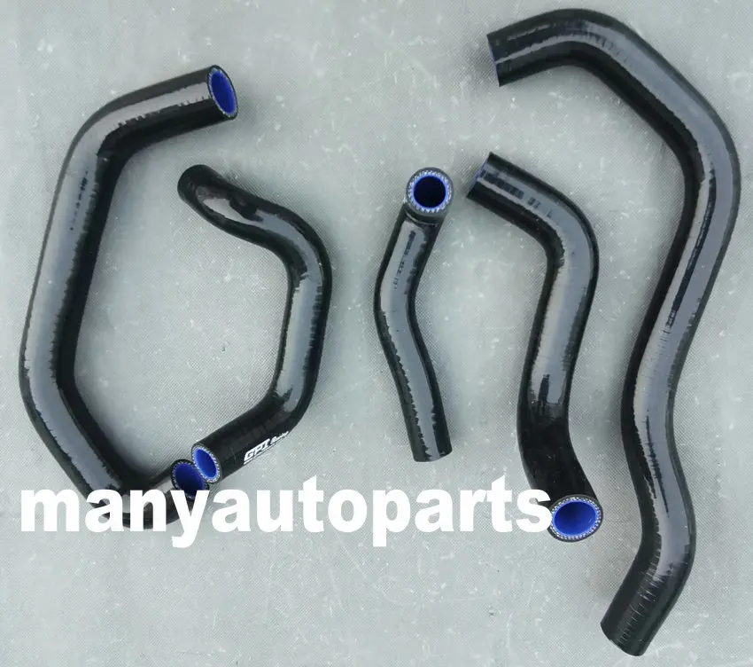 For Suzuki Bandit 400 GSF400 89-98 91 92 93 94 95 96 97 98 Black Silicone Radiator Coolant Hose