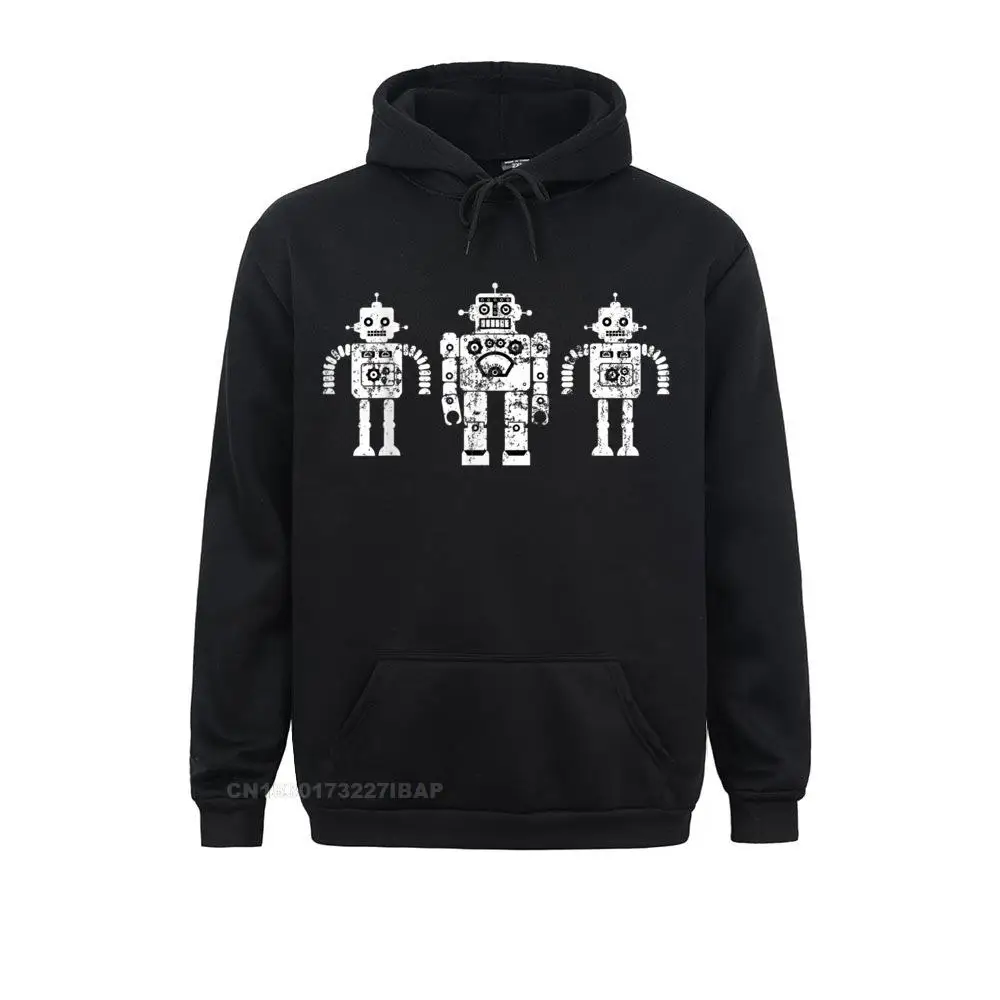 Retro Toy Robots Vintage Antique Sci-Fi Hoodie Youth Hoodies Normcore Sweatshirts England Sportswears Prevalent