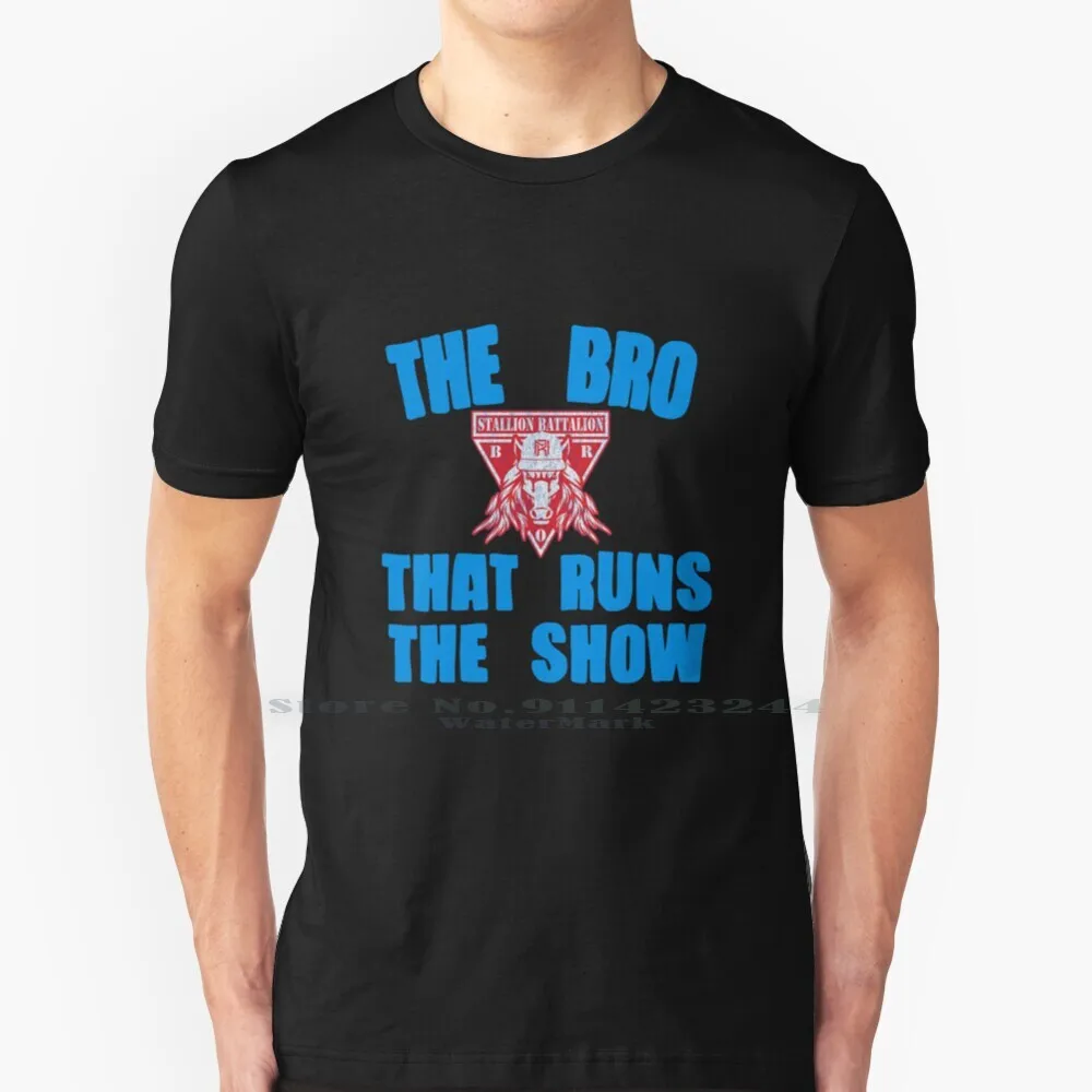 Camiseta 100% de algodón con estampado de The Bro running The Show, camisa Original de mate Pro Wrestler, lucha libre, Riddle Bro Greco Romano