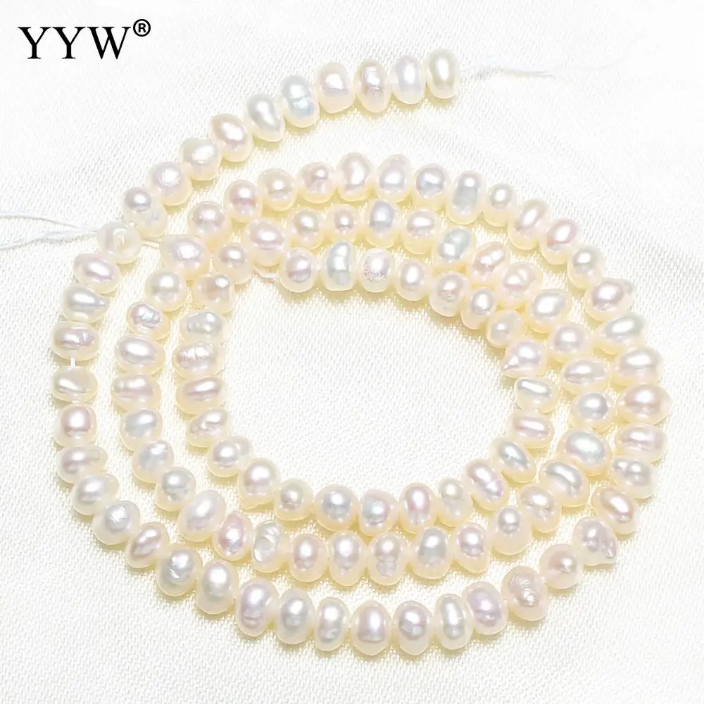 High Quality Freshwater Pearl Beads 3-4mm Baroque Natural Beads For Bracelets Jewelry Finding 13.5