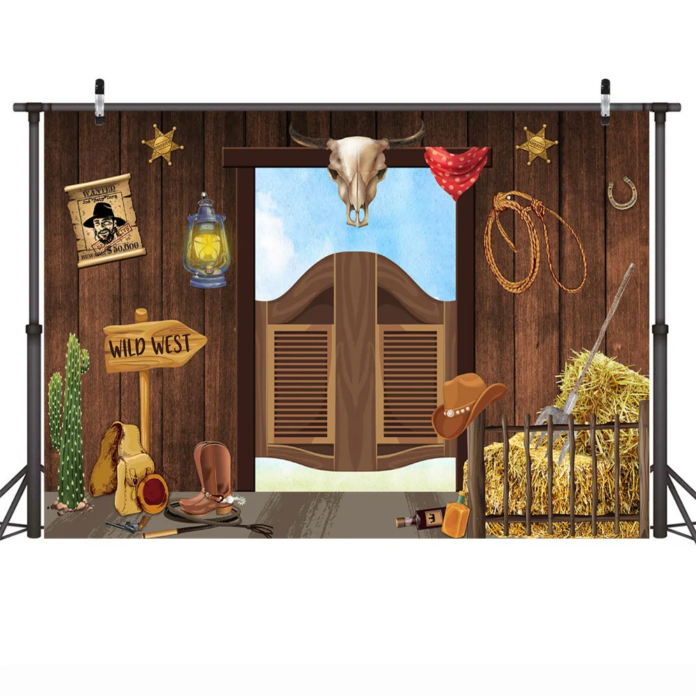 خلفية حفلات Wild West ، خلفية كاوبوي غربية لأعياد الميلاد ، لافتة حفلات أعياد الميلاد ، زخرفة خلفية ، صور