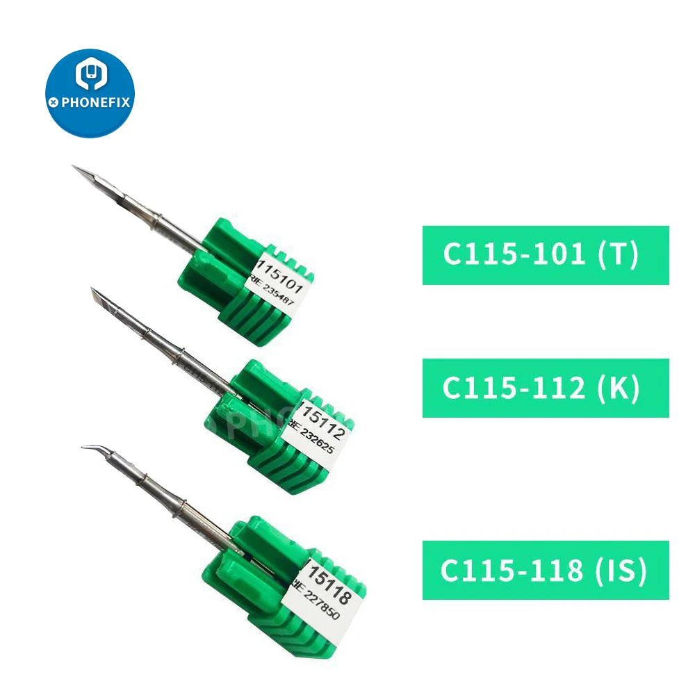 JBC C115 سلسلة لحام طرف ، محطة لحام ل NT115 ، NP115 ، Sugon T36 ، T28 ، T38 ، الهاتف ، اللوحة الأم PCB ، أداة إصلاح BGA