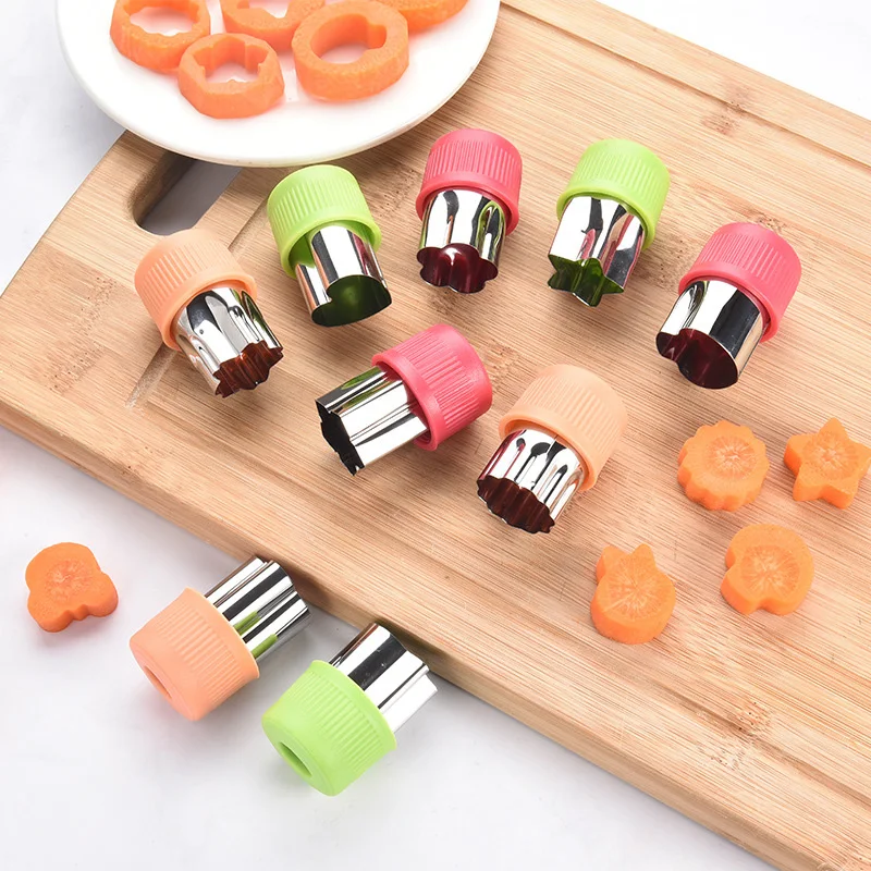 3Pcs/Set Rice Vegetable Fruit Cutter Mold Durable Food Decor Cutter Vegetable Fruit DIY Cutting Cutter Kitchen Accessories