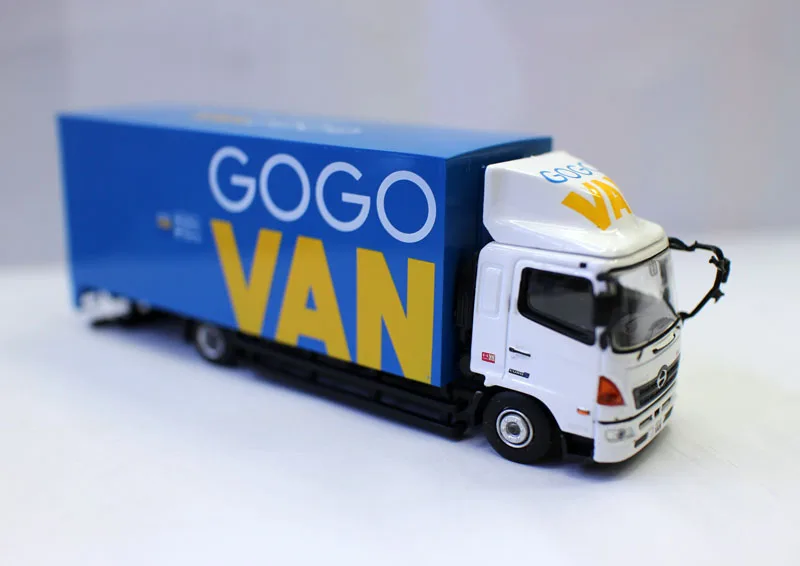 Tiny 1/76 escala hino 500 caixa caminhão gogovan transporte dicast liga carros de brinquedo para coleção exibição presentes