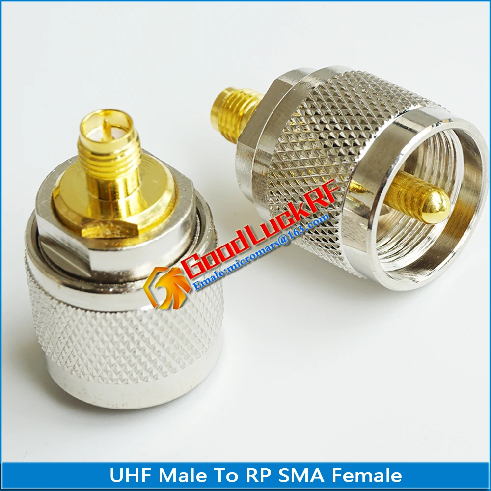 Uhf PL259 SO239 Naar Rp Sma Connector Coax Socket Uhf Male Naar Rp Sma Vrouwelijke Plug Uhf-Rp Sma messing Rechte Rf Coaxiale Adapters
