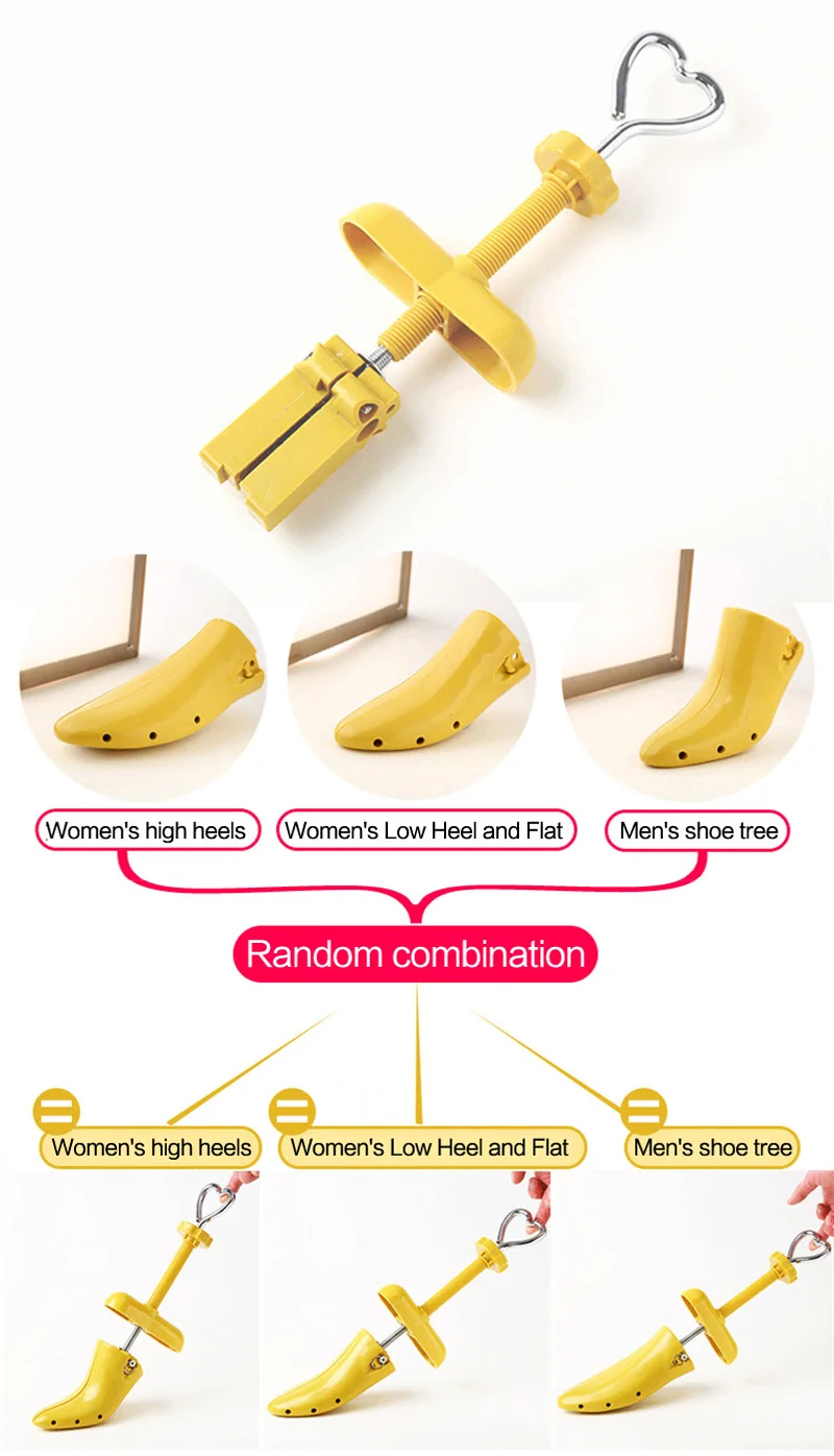 1 PC=Three uses shoe trees Adjustable Shape For women and men shoes tree Professional Shoe Stretchers For high heels and boots