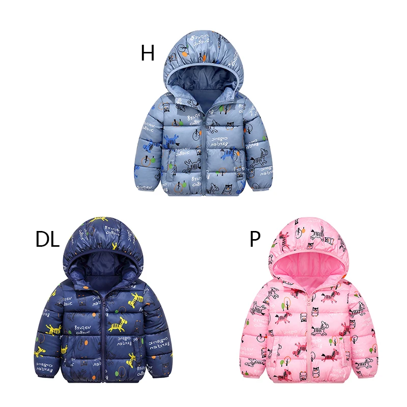 New Jacket Coat Baby Girls Boys Parka Kids Jacket Hood Winter  Warm Children Jacket Spring Fall Toddler Outerwear 1-7 Year