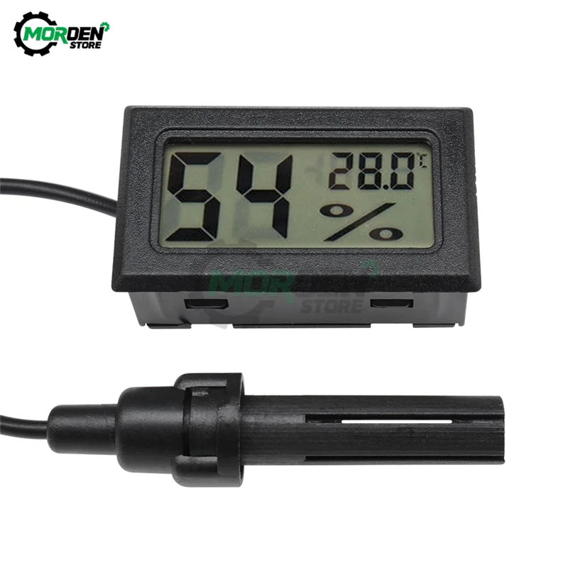 Mini LCD Digital Temperature Humidity Sensor Meter 1.5m Thermometer Hygrometer Temperature Controller Soil Moisture Detector