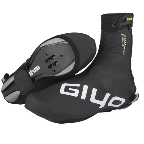 Imagen 2 del producto Impermeable a prueba de viento polar cálido ciclismo bloqueo cubiertas de zapatos reflectantes chanclos de bicicleta invierno bicicleta de carretera zapatos cubierta Protector
