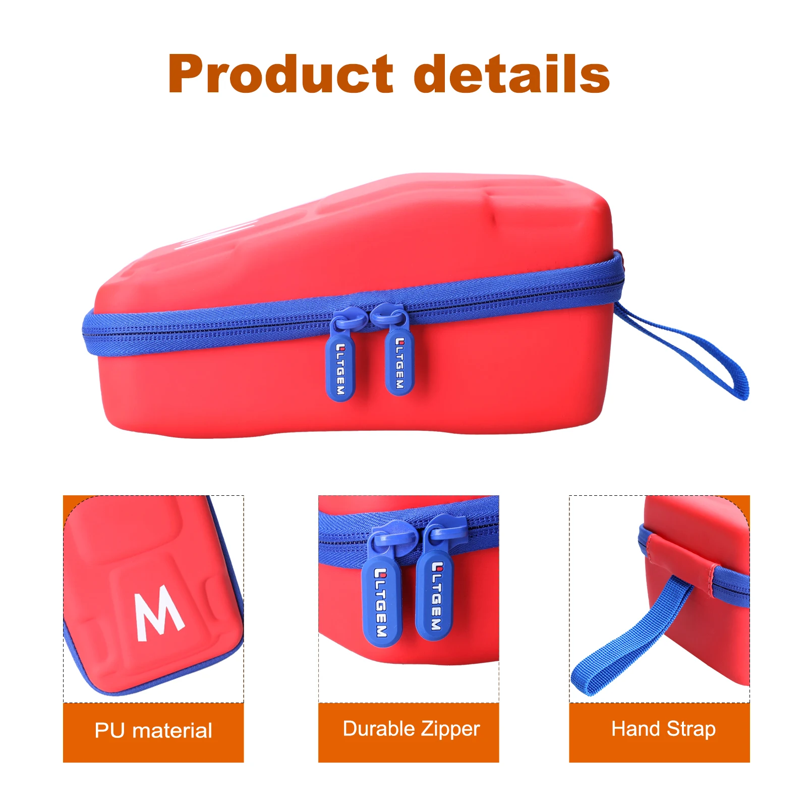 LTGEM Waterproof Red EVA Hard Case for Mario Kart Live Home Circuit Mario Set Nintendo Switch Mario Set Edition