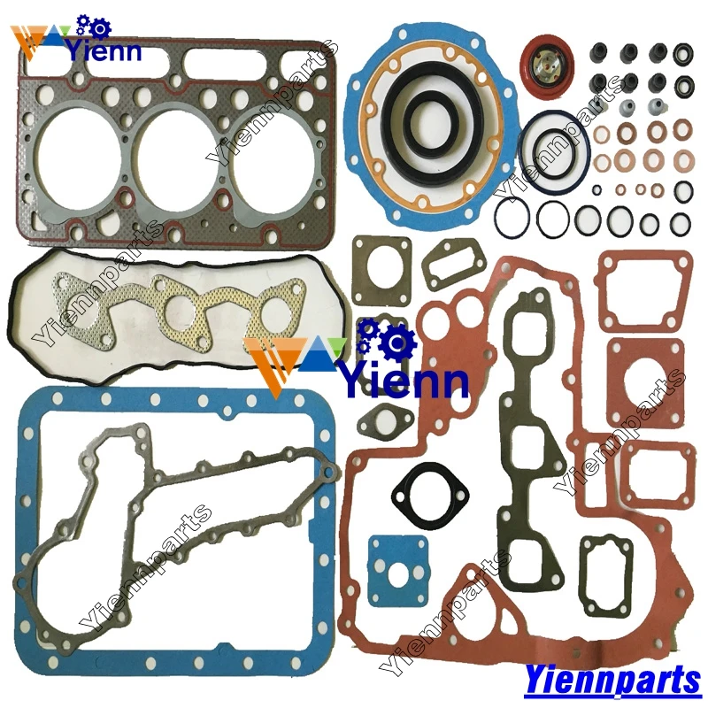 For Kubota D1463 Re-ring Kit With Head Gasket Piston Ring Set GL221 GL240 GL241 Tractors D1463LN D1463NN Diesel Engine Parts