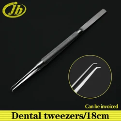 Dental instrument 18cm surgical instruments and tools dental tweezers stainless steel round handles