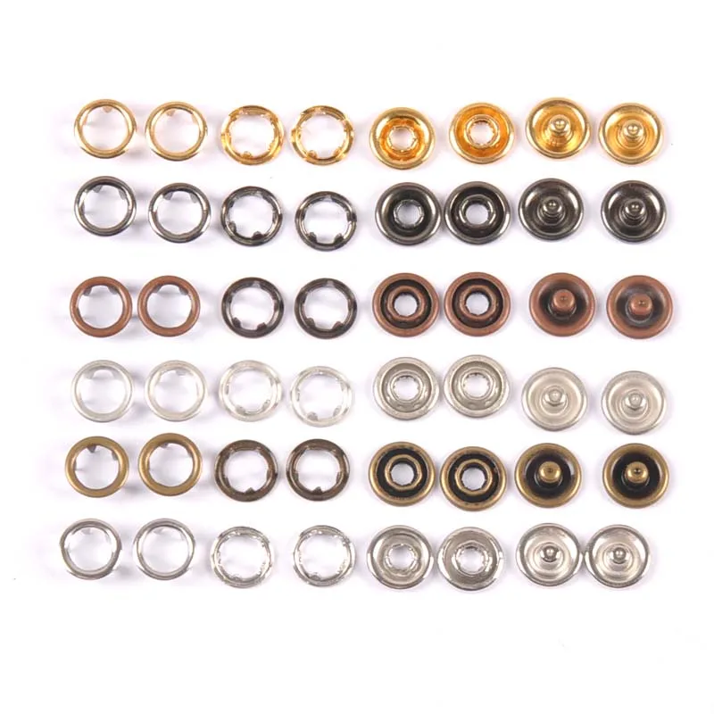 20sets(4pcs 1set) copper Prong Snap Buttons Metal Fasteners Press Stud For Romper Buckle Snap Baby Clothes DIY C3004