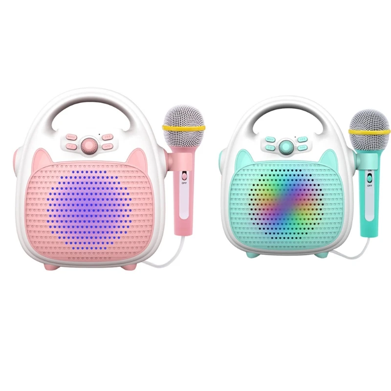 

2024 New Voices Imitation Portable Microphone Bluetooth Handbag Speaker for Children Party, Home and Travel Singing