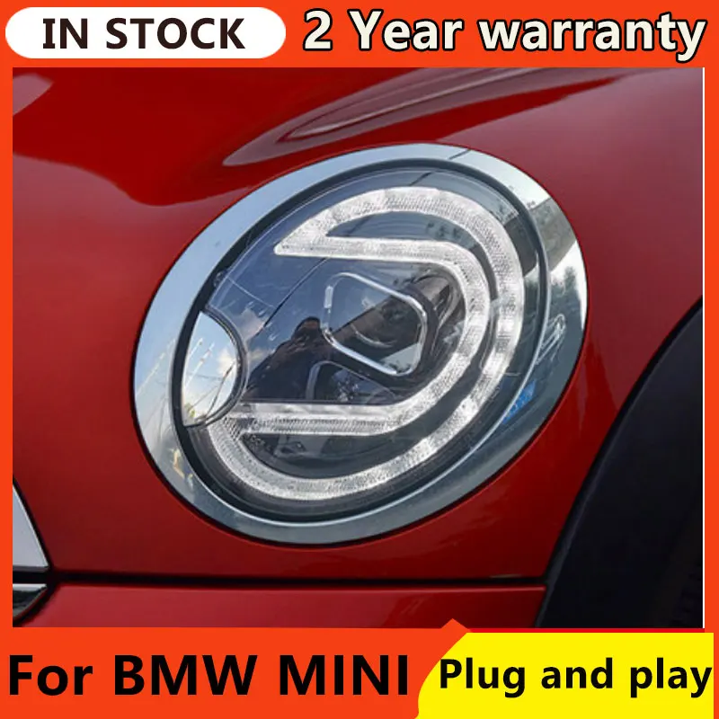 LED Headlights for BMW MINI Headlight assembly 2007-2013 mini R55 / R56 modified LED Headlight day line light