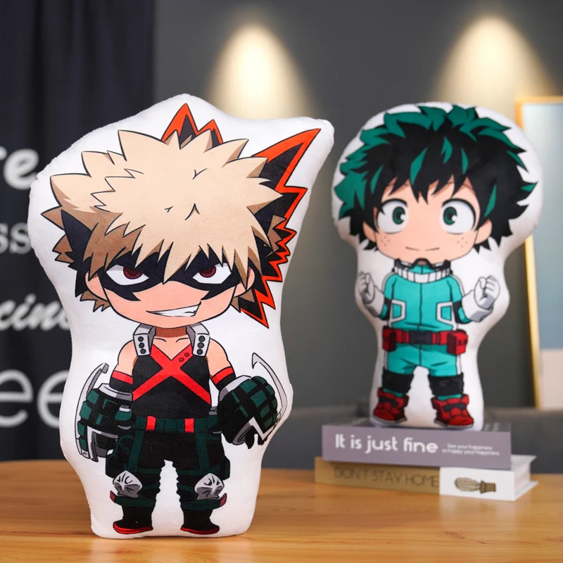 45CM My Hero Academia Anime Plushie Pillow soft stuffed cartoon Anime Boku Yoh Asakura Katsuki Bakugo doll home decor Boys Gift