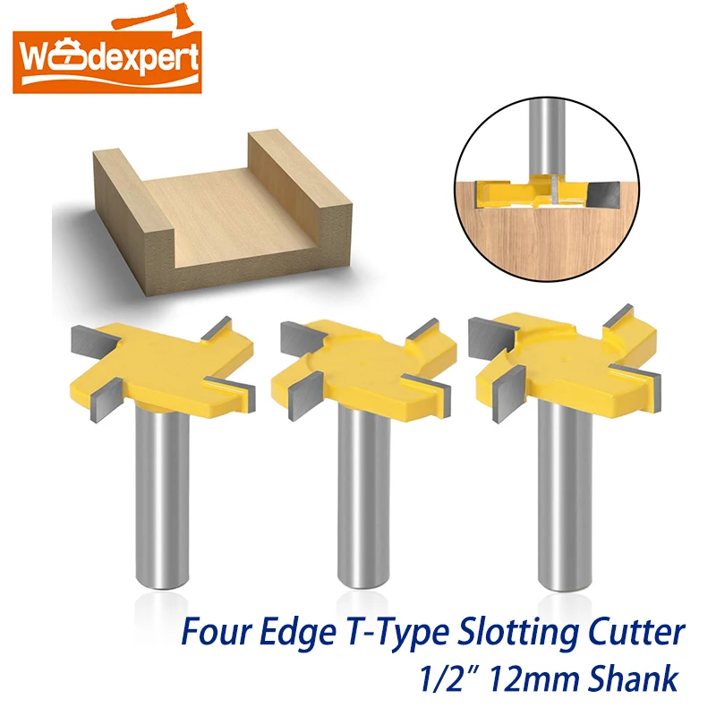 Premium 4 Flute CNC Router Bit for Slab Flattening with 1/2\