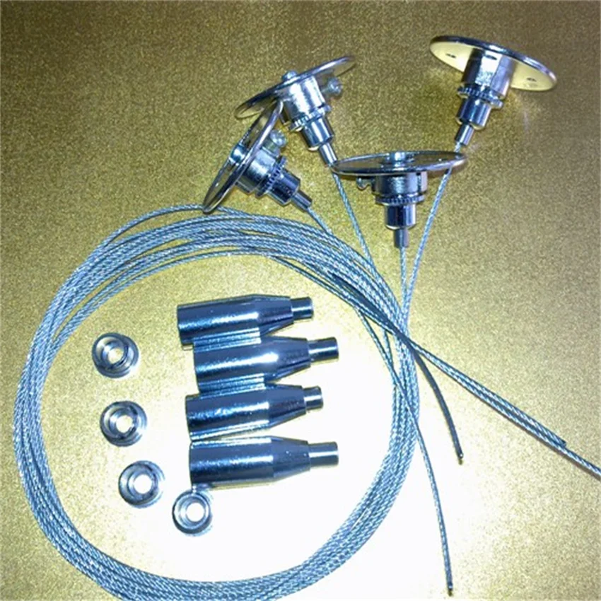 Free Shipping Hanging Cable with Copper Adjustable Cable Grippers Fluorescent