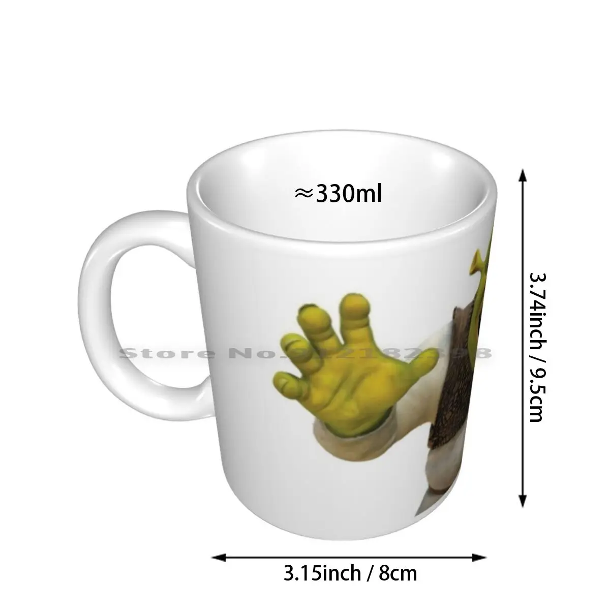 Shrek Is Love Shrek Is Life Ceramic Mugs Coffee Cups Milk Tea Mug Shrek Ogre Meme Creative Trending Vintage Gift Bottle Cup