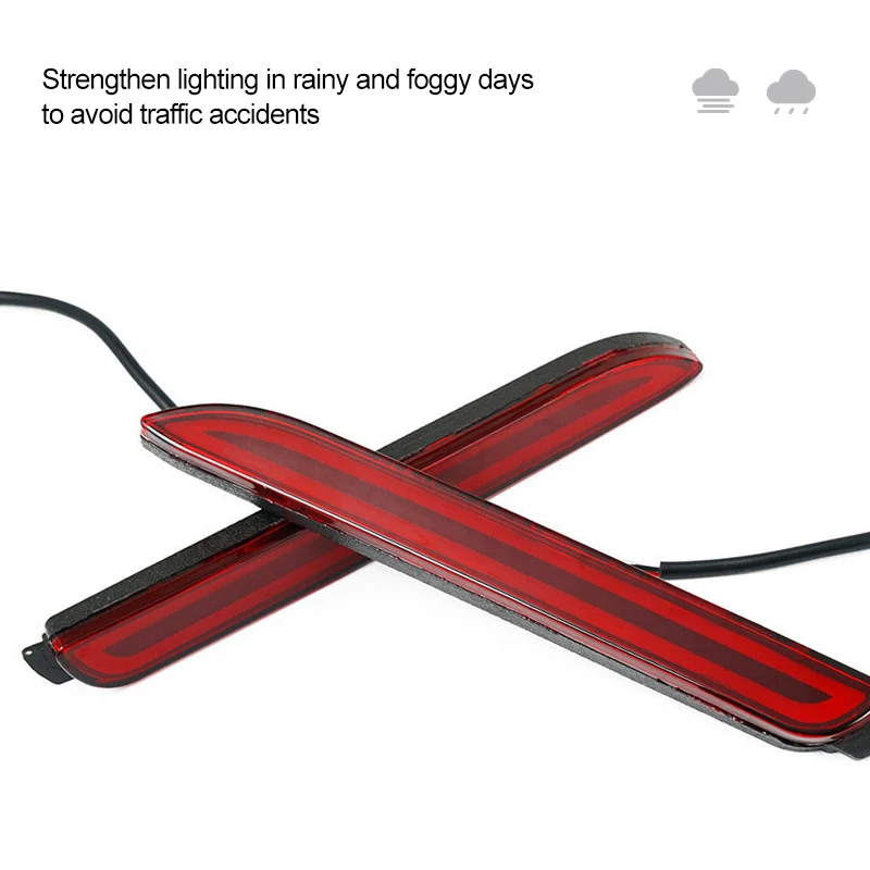 2x LED Car Rear Brake Stop Light Trunk Lamp Parking Light Rear Bumper Reflector Fog Lamp For Toyota RAV4 Matrix Venza For Lexus