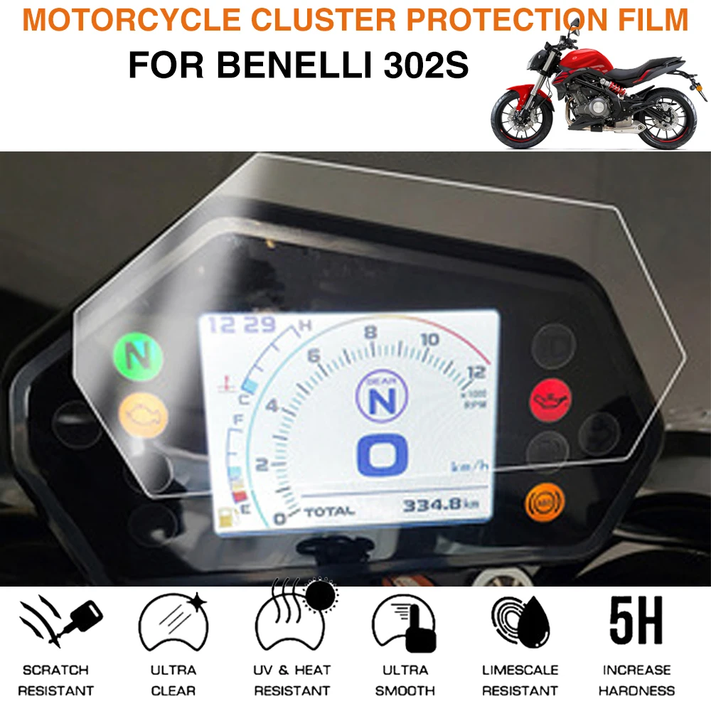 Motorcycle Cluster Scratch Protection Film Screen Protector For Benelli 302S 302 S Accessories Dashboard Instrument Protection