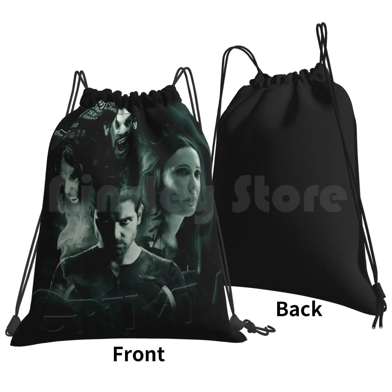 Grimm Backpack Drawstring Bags Gym Bag Waterproof Grimm Nick Burkhart Nbc Series Photoshop Adalind Juliette