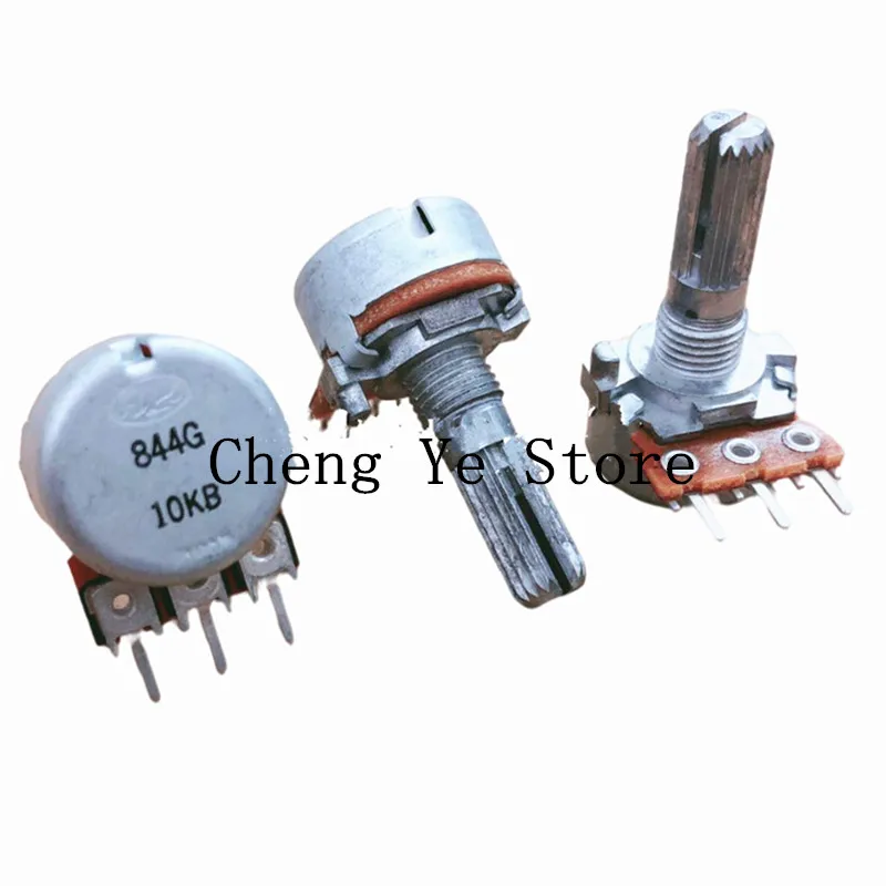 10pcs 100% new Japan ALPS RK16 B10K 50K 100K 20MM  3pin Potentiometer 10KA Audio Volume Control Pot New Original WH148