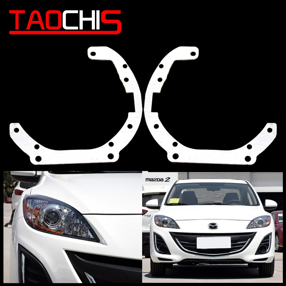 Taochis Car-Styling frame adapter module DIY Bracket Holder for Mazda 3 Hella 3 5 Projector lens fasten headlight