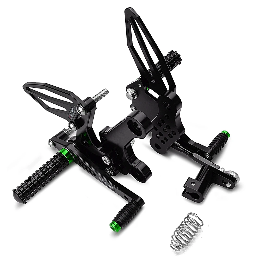 ปรับ Rider รถจักรยานยนต์ Footrests Rearset ด้านหลัง Footpeg เท้าวางสำหรับ Kawasaki Ninja 400 Z400 2019-2023 Ninja400 Ninja 250