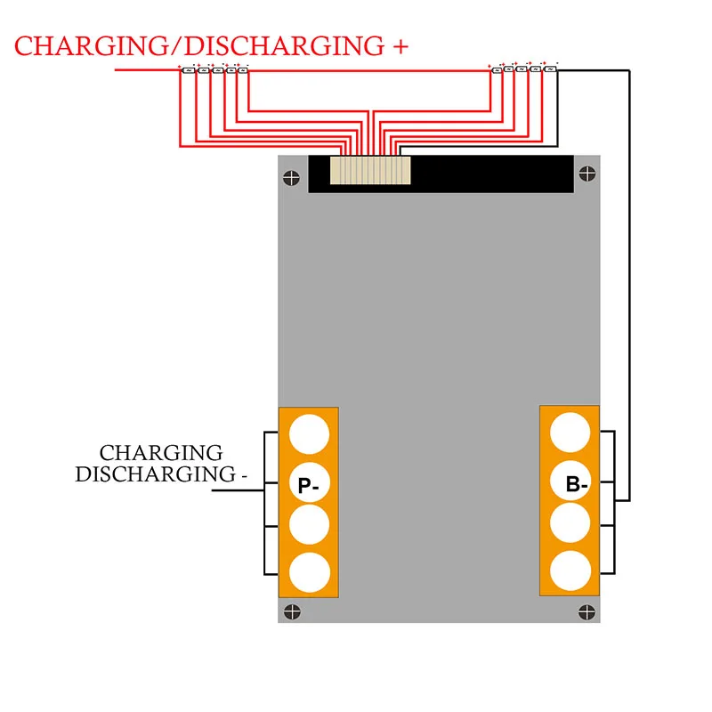 36V 48V 60V 8S 16S 17S 20S BMS 200A 350A System magazynowania energii słonecznej Płytka zabezpieczająca baterię Lifepo4