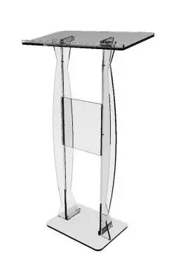 

Free Shipping Hot Sell Clear Fixture Displays Fixture Displays Podium Clear Ghost Acrylic Lectern or Pulpit Easy Assembly Requir