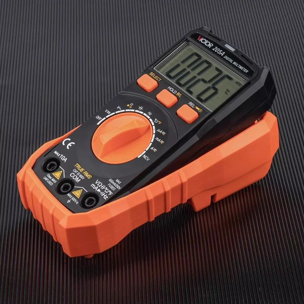 RuoShui 20 Series ดิจิตอลมัลติมิเตอร์ความถี่ True RMS ช่วงอัตโนมัติ AC/DC เครื่องทดสอบแรงดันไฟฟ้าความต่อเนื่องแฟลชย้อนกลับ Multimetro