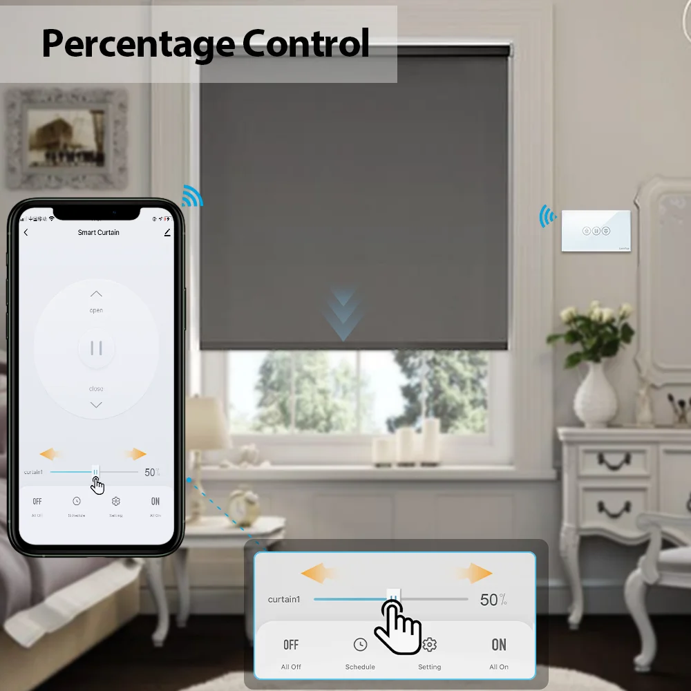 Tuya Smart Life WiFi interruttore cieco per tende con telecomando per tapparella motore elettrico Google Home Alexa Echo Voice DIY