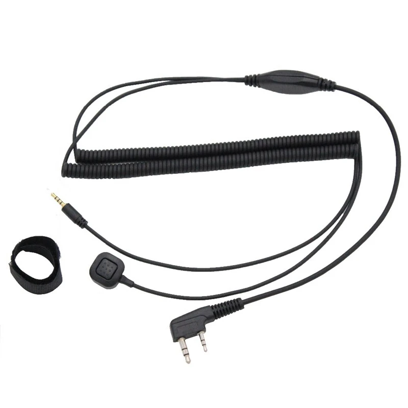 V3 V6 V8 V1098a V5s Bluetooth Helmet Headset Special Connecting Cable for Kenwood Baofeng UV-5R UV-82 GT-3 Two Way Radio