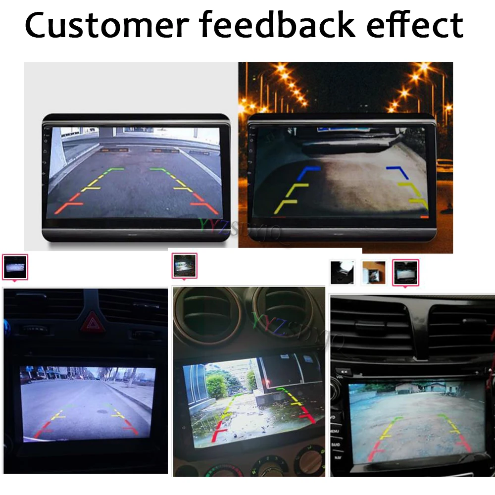 Waterdichte Universele HD Auto Achteruitrijcamera BackUp Rear Parking Camera met 8 IR Licht Infrarood Nachtzicht 8 LED Front camera assist