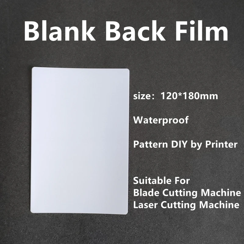 50pcs Blank Back Film Pattern DIY Printing For Back Cover Protective Film Screen Protector For Phone Sticker Cutting Machine