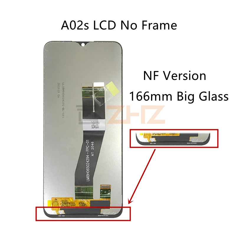 For Samsung Galaxy A02S A025 LCD Display Touch Screen Digitizer Assembly +Frame A025F A025G A025M replacement Repair Parts 6.5