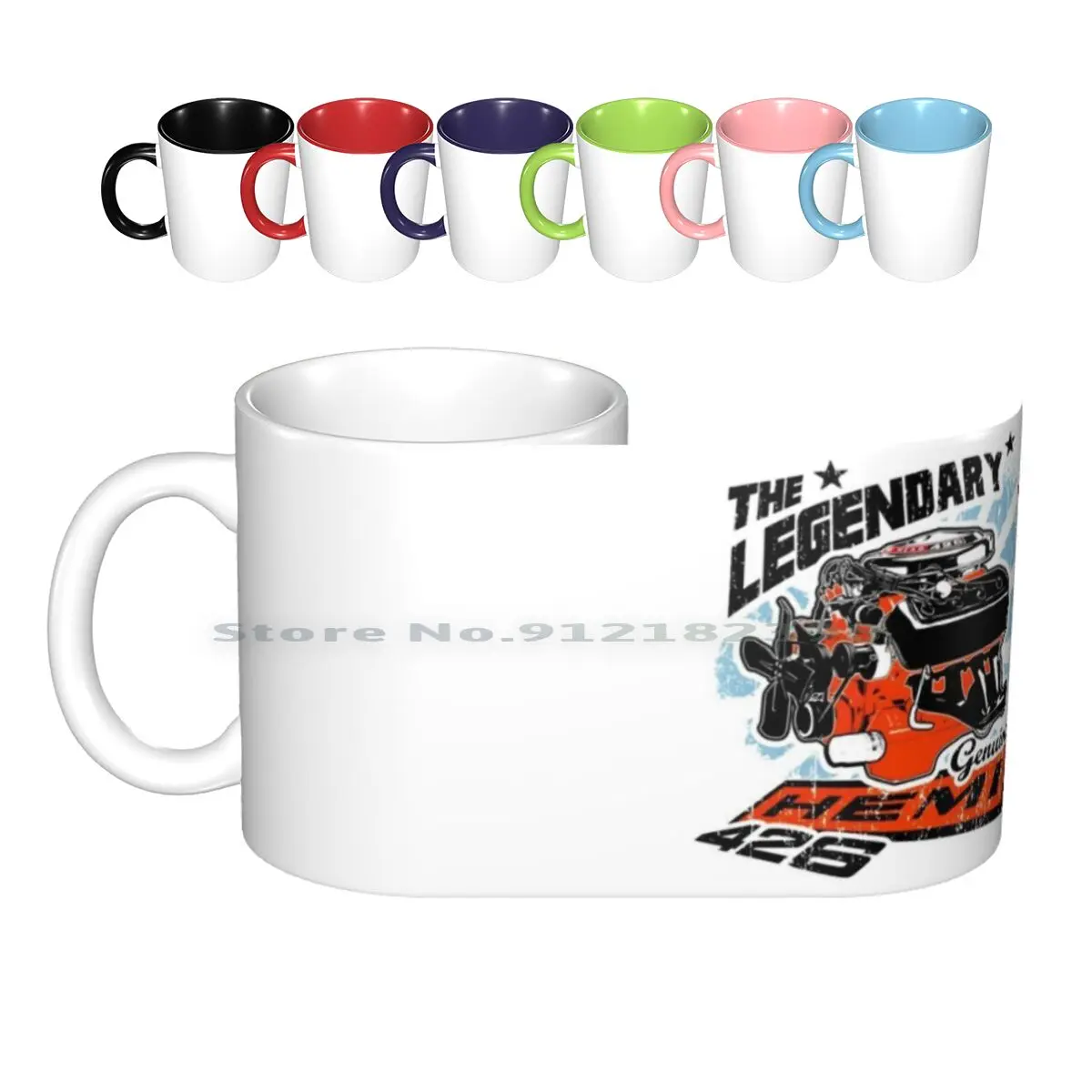 Legendary 426 Hemi Ceramic Mugs Coffee Cups Milk Tea Mug Mopar Mopar Or No Car Plymouth Chrysler Desoto Hemi Muscle Car Hot Rod