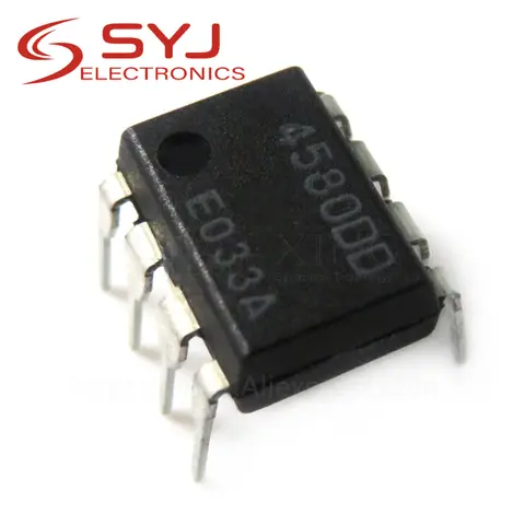 10pcs NJM4580D DIP-8 IC Chip CazenOveyi
