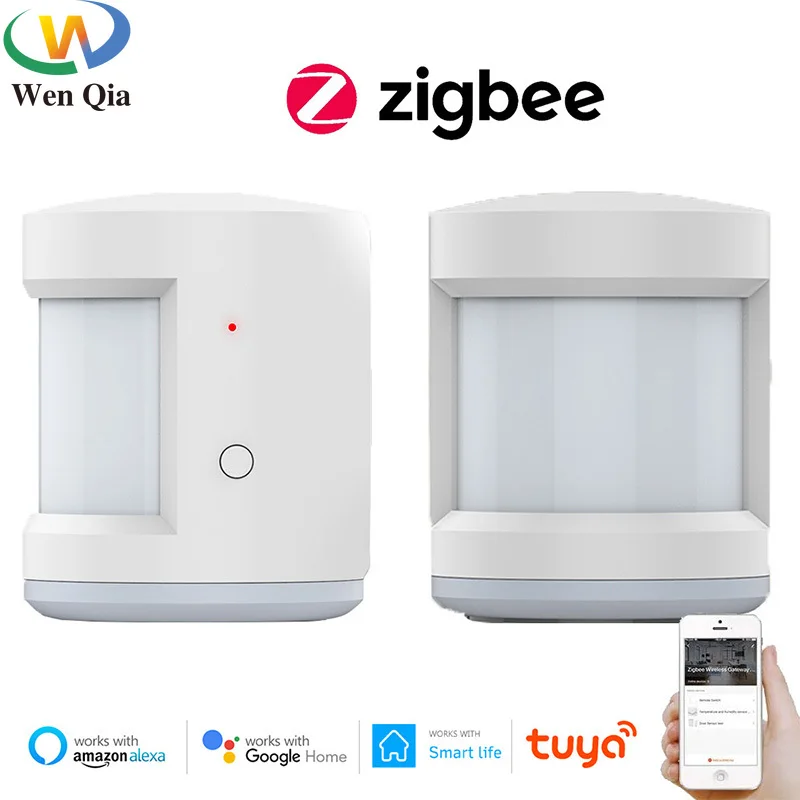 Smart Life Tuya ZigBee Pir Sensor Battery Powered Smart Wireless WIFI PIR Motion Sensor Detector Home Alarm System with Gateway