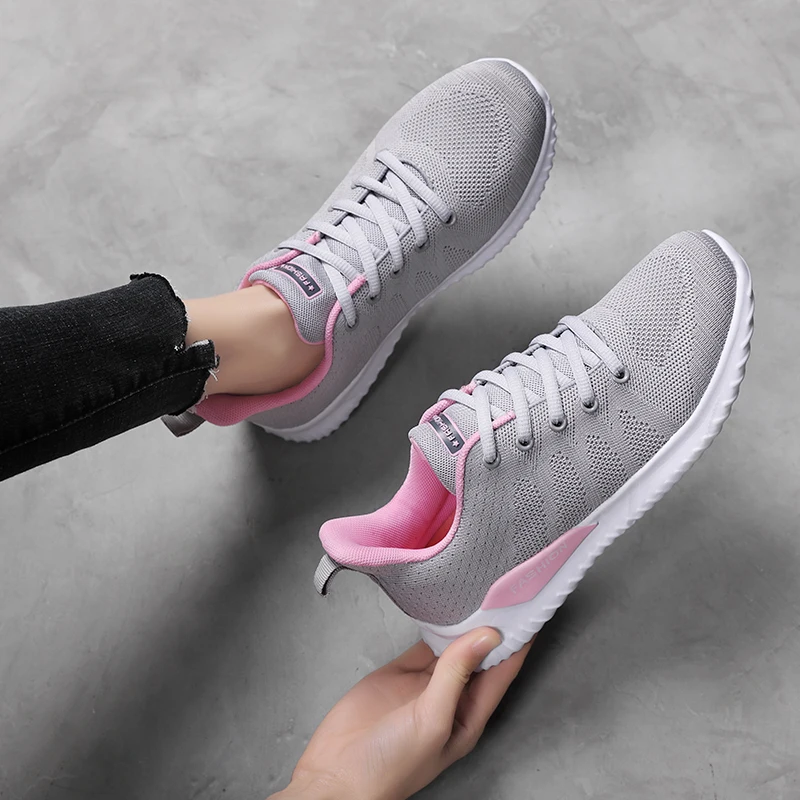 tenis mujer 2020 new tennis shoes for women flat jogging sport shoes women sneakers light comfort gym fitness training shoes