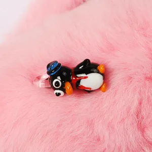 Qianbei-Corner gemischte handgefertigte Murano-Lampenglas, loxzessiv Pinguin-Anhänger, Fit Halsketten, Mode Hauptverkauf Murano Glass Anhänger - №5