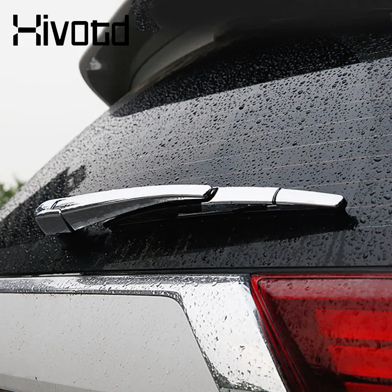 Hivotd Rear Wiper Cover Auto Back Trunk Exterior Decoration Stick Styling Car Accessories For Mitsubishi Outlander 3 2016-2022