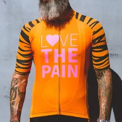 2021 Love The Pain Men Cycling Jersey Road Bike Breathable Shirt Summer Short Sleeve Quick-dry Racing Clothes Maillot Ciclismo