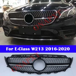 For Mercedes-Benz E class W213 2016-2020 ABS Middle grille E-Coupe W238 Diamond GT Grill facelift E200 E300 E250 E320 E350 E400