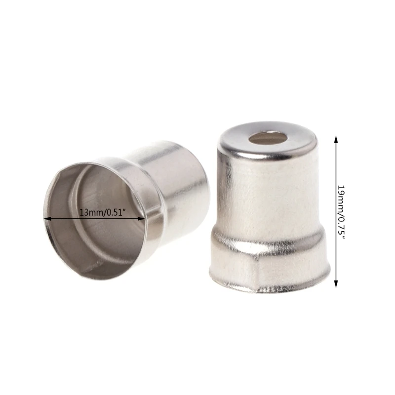 5Pcs/Set Steel Cap Microwave Oven Replacement Round Hole Magnetron Silver Tone 19QE