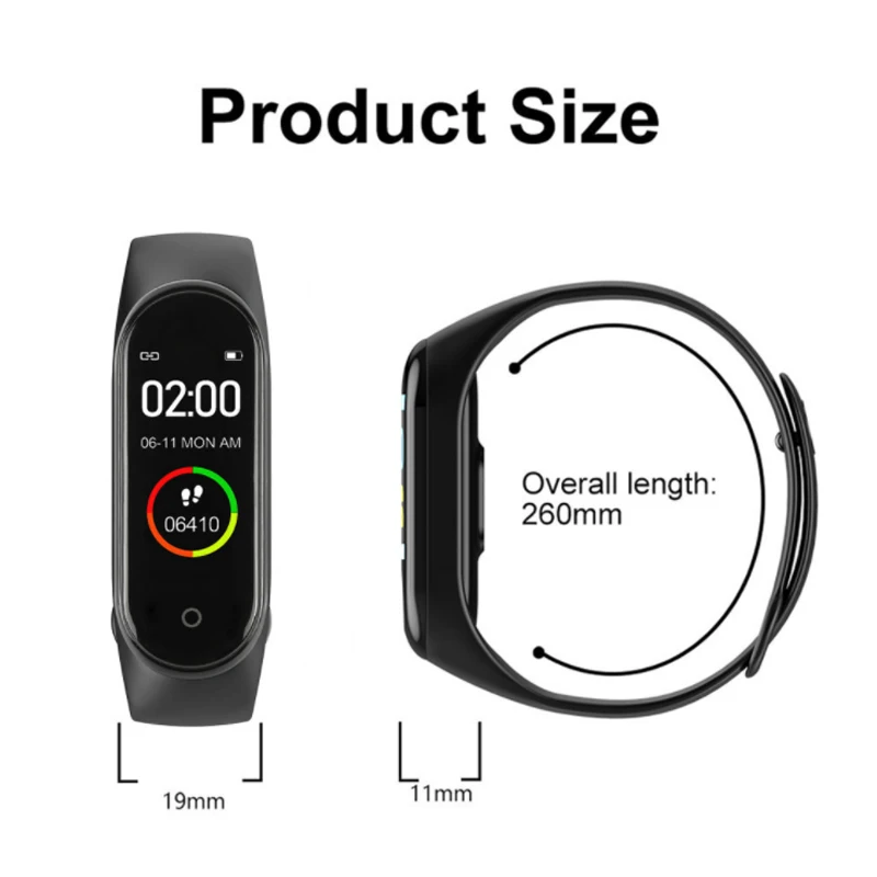 M4 Smart Watchs Sport Wristbands For Women LED Screen Fitness Traker Bluetooth Waterproof Lady Watchs Sports Brand digital watch