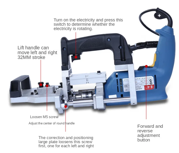 Three-in-One Hole Puncher Inclined Hole DrillingCNC Slotting Machine Portable Side Hole Machine Horizontal Drilling Woodworking