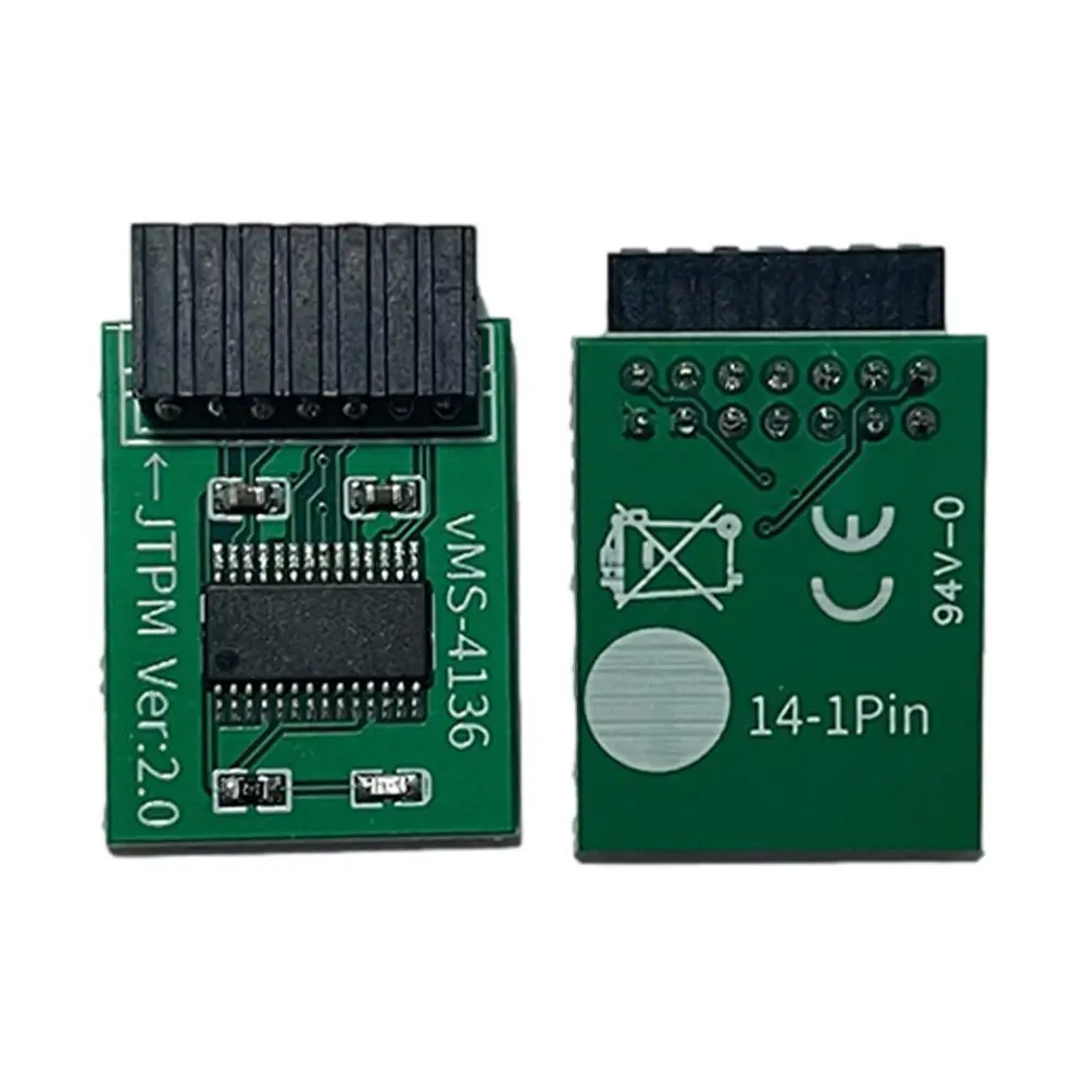 TPM 2.0 Encryption Security Module Remote Card Windows 11 Upgrade TPM2.0 Module 12 To 20pin To Support Multi-brand Motherboards