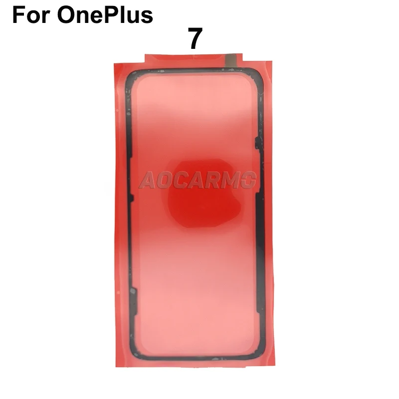 Aocarmo Back Frame Battery Cover Adhesive Rear Door Sticker Glue Tape For OnePlus 7 Pro 7T Repair Part